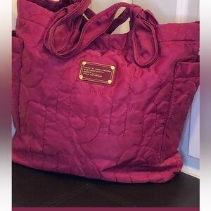 Marc By Marc Jacobs Nylon Fuchsia Quilted Tote